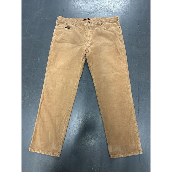 Brooks Brothers Other - Brooks Brothers Men's Corduroy Pants Brown Size 42x32 Flat Front Stretch Preppy